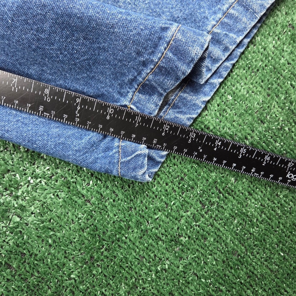 VTG Two Pepper Mens Denim Jorts Blue Medium Wash Wide Leg 36 100% Cotton - Picture 8 of 8